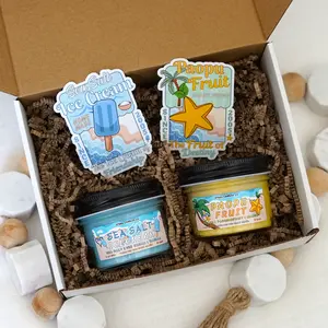 Sea Salt Ice Cream and Paopu Fruit Candles & Stickers | Kingdom Hearts Gift Set