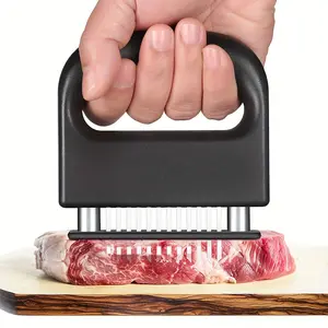 48-Blade Meat Tenderizer, Stainless Steel Ultra Sharp Needle Blade, Tenderizes Beef, Pork, Turkey, Fish, Ideal for Marinating, BBQ, Cooking, Kitchen Tool, Kitchen Gadget