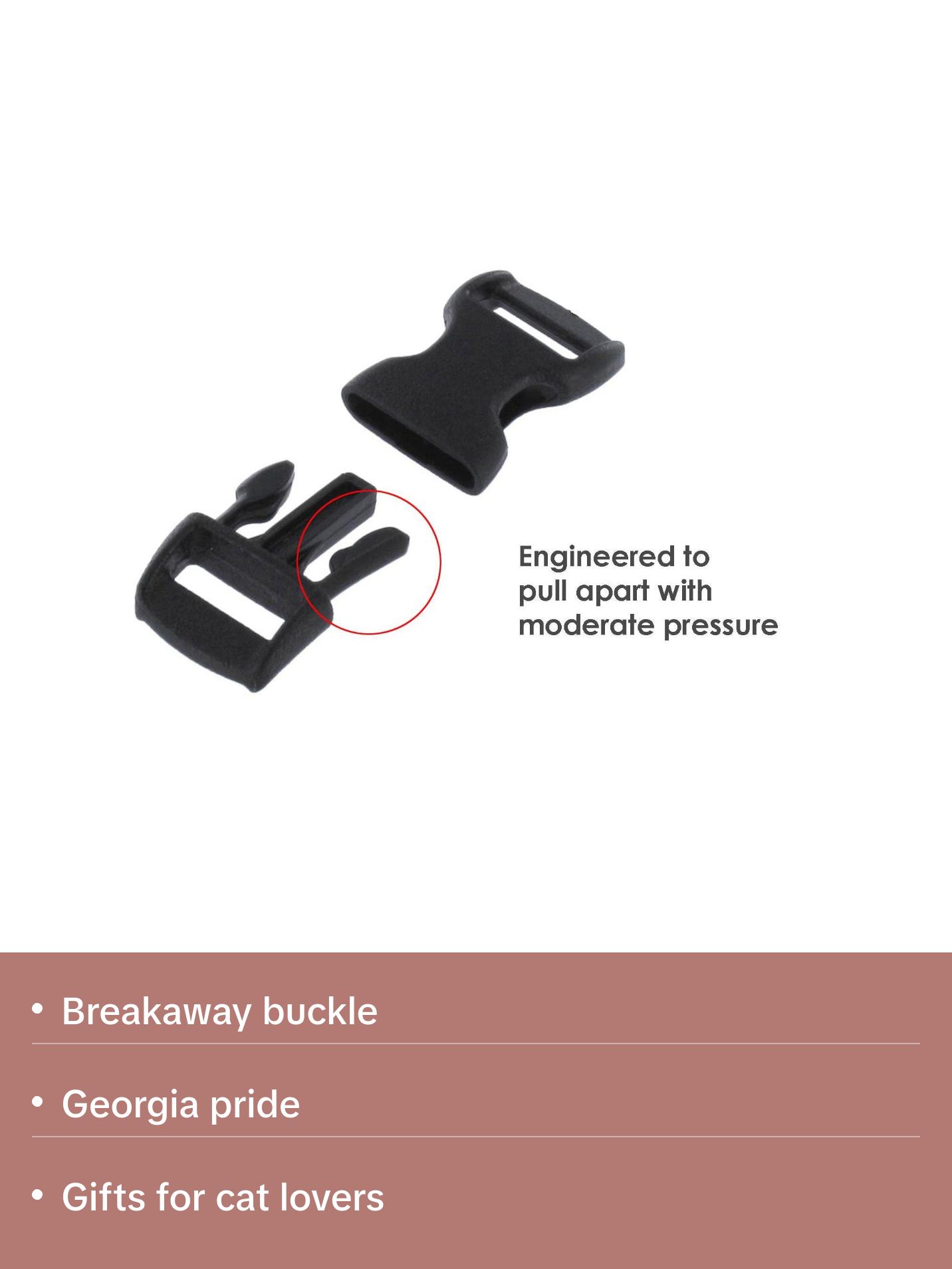 Cat Collar with Georgia Flag | Great For National Holidays, Festivals, Parades, Sporting Events, Pride Events