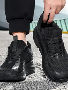 Men's Running Shoes, Breathable Mesh Upper, Eva Lightweight Sole, Shock Absorption, Suitable for Outdoor Running and Gym Workout