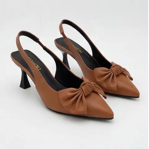 ORX223 Women's Classic Bow-Pointed High-Heel Dress Shoes - Cute, Comfy Fit with Buckle, Shoes for Women for Evening Occasions and Date Nights