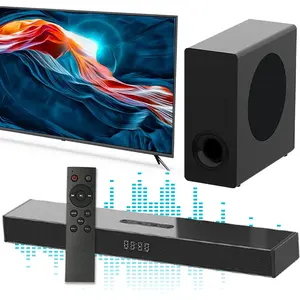 Sound Bars with Subwoofer 3D Surround Sound System for TV PC Projector Home Theater Audio Sound Bar 2.1 Slim Soundbar Speaker Home Theater Audio Sound Bar With AUX/ARC/OPTICAL/USB/BT