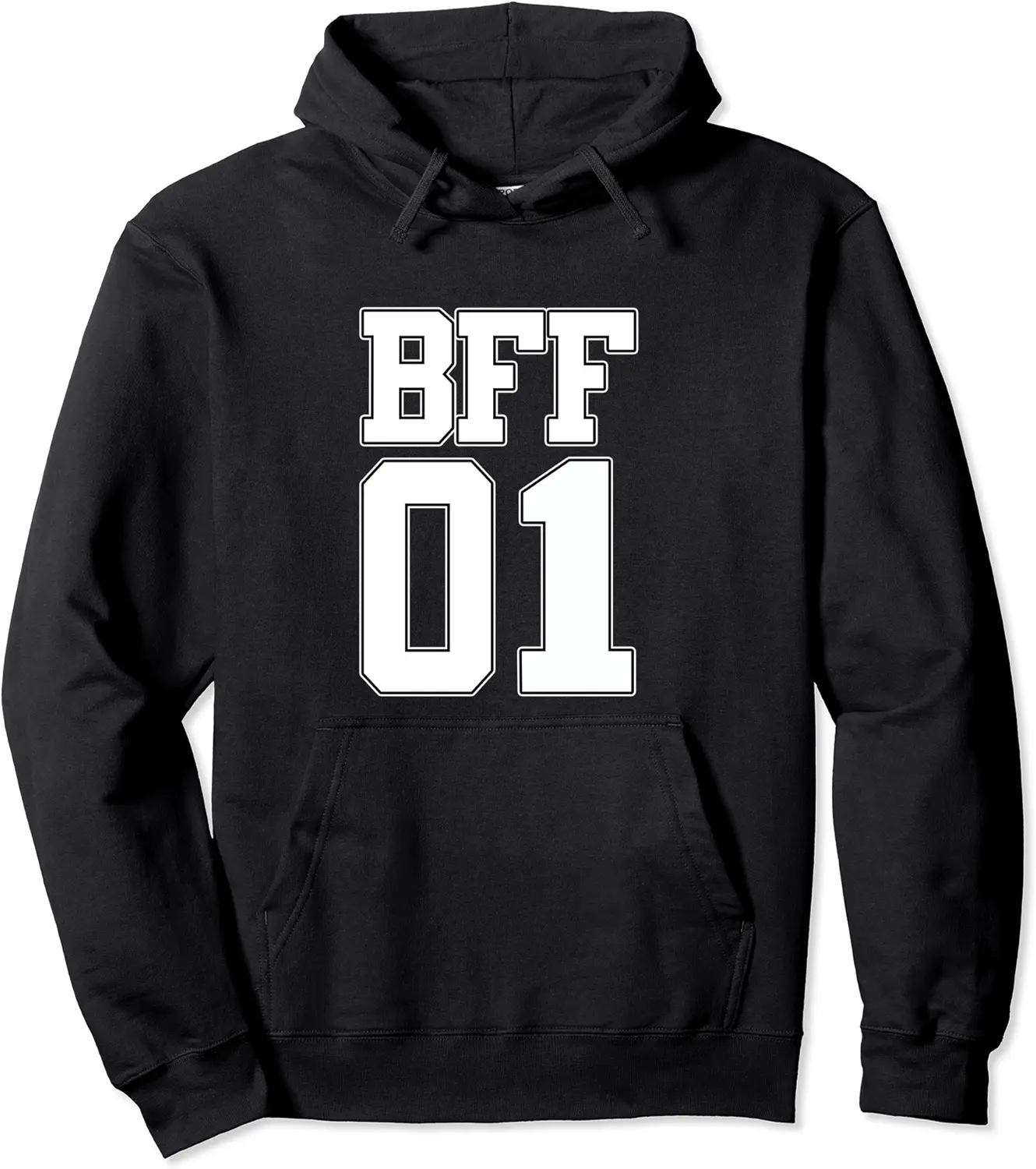 BFF 01 Best Friends Matching Hoodie Bestie Friendship Gift Pullover Hoodie - 40B07V1CGDF7