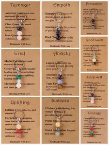 Natural Crystal Keychain with Card, Women's Key Fob, Elegant OL Style, Metal Chain, Crystal Setting, Fashionable Hanging Decoration