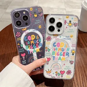 luxury fashion creative anti-shock sticker Pattern Magnetic phone case suitable for  iPhone 17 E Air Pro ProMax iPhone16 15 14 Plus 13 12 11 X XS XR Suitable gifts for lover and Halloween, Christmas and various festivals,Light Up Phone Case with Cats