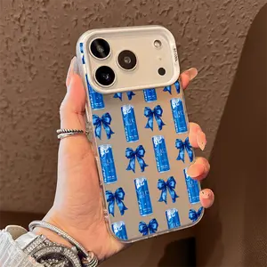 Red Bull Blue Bow Array Phone Case for iPhone 17 AIR 17 PRO 16 PRO 15  PRO MAX  14 PLUS 13 PRO 12 11 PRO XS MAX X XR Samsung Galaxy S25 Ultra S24 S23 S22 Plus  series(anti-drop hard shell) shockproof mobilephone protective cover