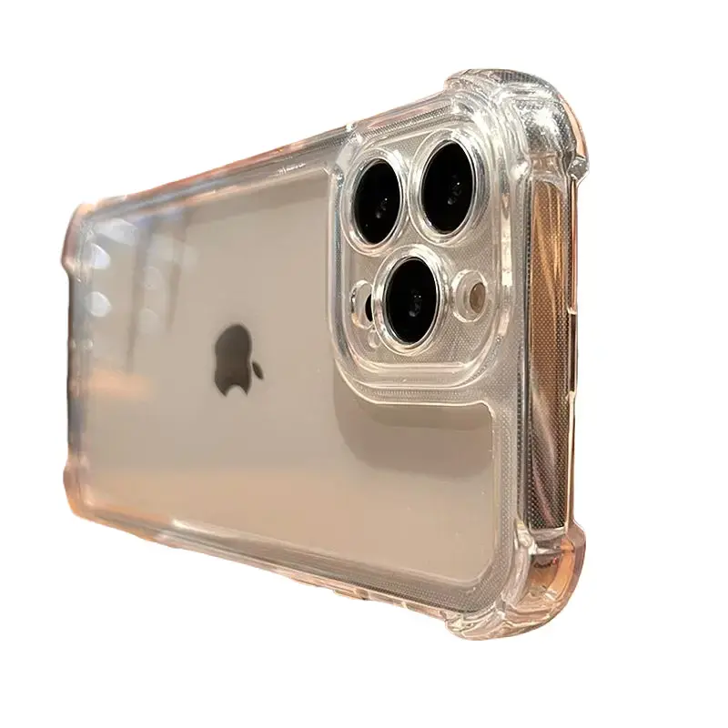Luxury Shockproof Transparent Case For iPhone 16 Pro Max 15 Plus 14 13 12 11 X Xs  Max  Clear Soft Bumper Cases Cover Protection Protective ip16 phone Casing Cellphone anti-yellow clear iphone case cheap stylish iphone case