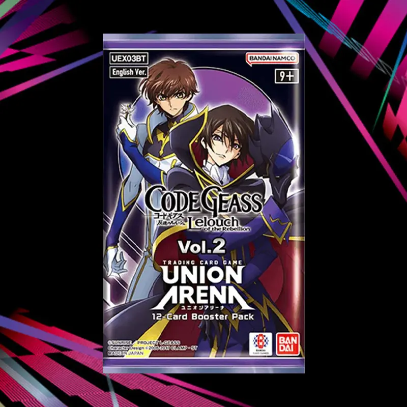 code geass booster box Union Arena: CODE GEASS: Lelouch of the Rebellion Vol.2 Booster Pack –  Double Infinity Gaming main image 0