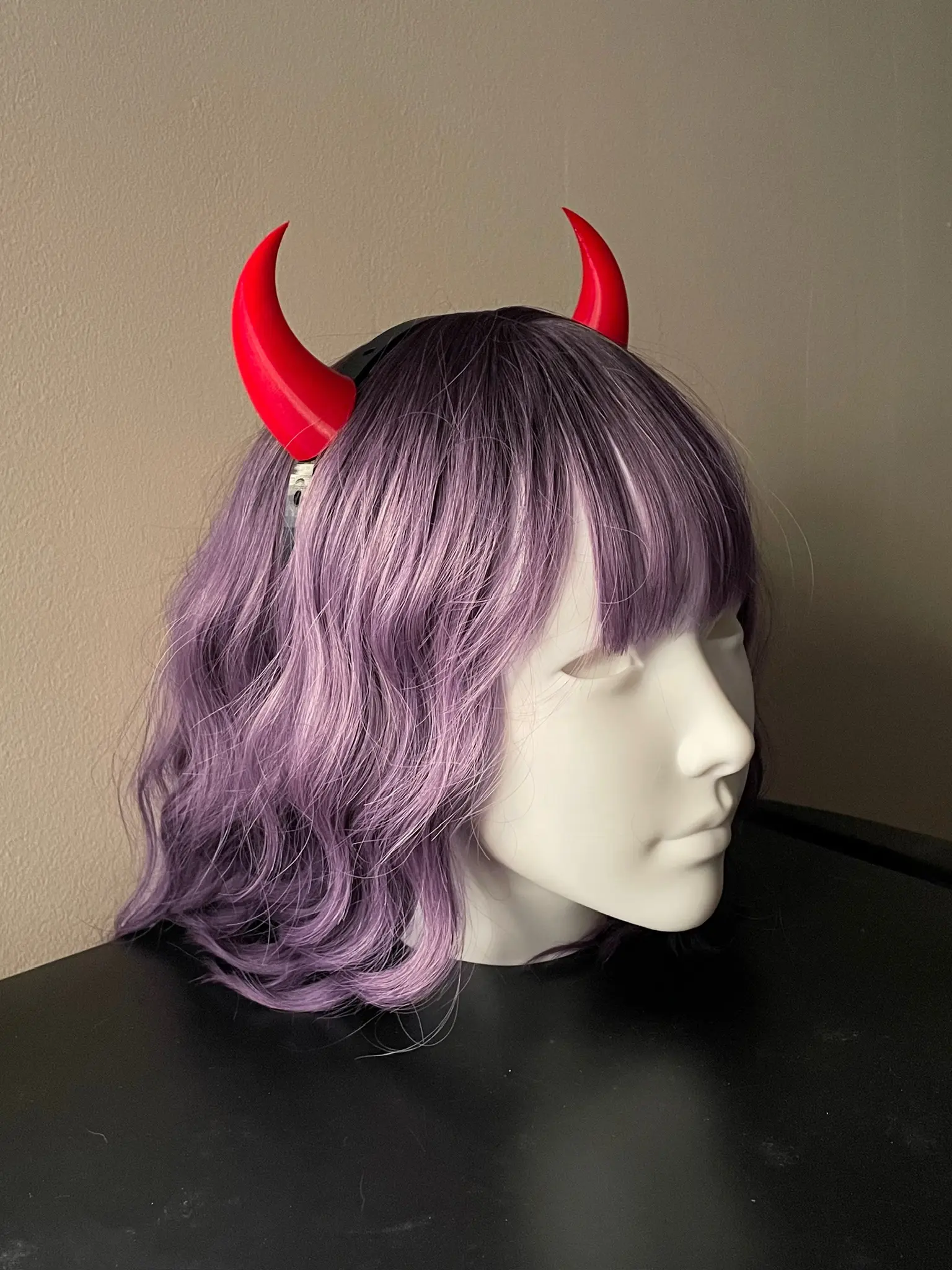 3D Printed Small Devil Horns Headband - Cosplay and Halloween Accessory
