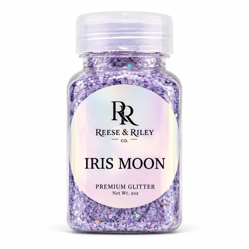 Reese & Riley Co. Iris Moon Premium Purple Holographic Chunky Mix Glitter Shiny Glossy Shimmery - Nail Art Products, Slime, Resin Art, Tumblers Crafts