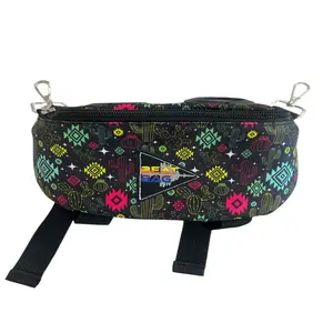 Schulz Equine Beat Bag Neon Desert Pommel Bag with 2 Rechargeable Bluetooth Speakers Insulated Saddle Pouch for Riding Biking & Running