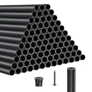 【SummerFinds】VEVOR 101 Pieces Metal Staircase Balusters, 32 In 19 mm OD Aluminum Spindles with Screws & Rail Caps, Stable for Home Improvement, Easy Installation Building Supplies