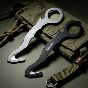 Compact Tactical EDC Keychain Tool with Window Breaker Seat Belt Cutter Rope Cutter Screwdriver Bottle & Can Opener, Emergency Survival Gear for Men
