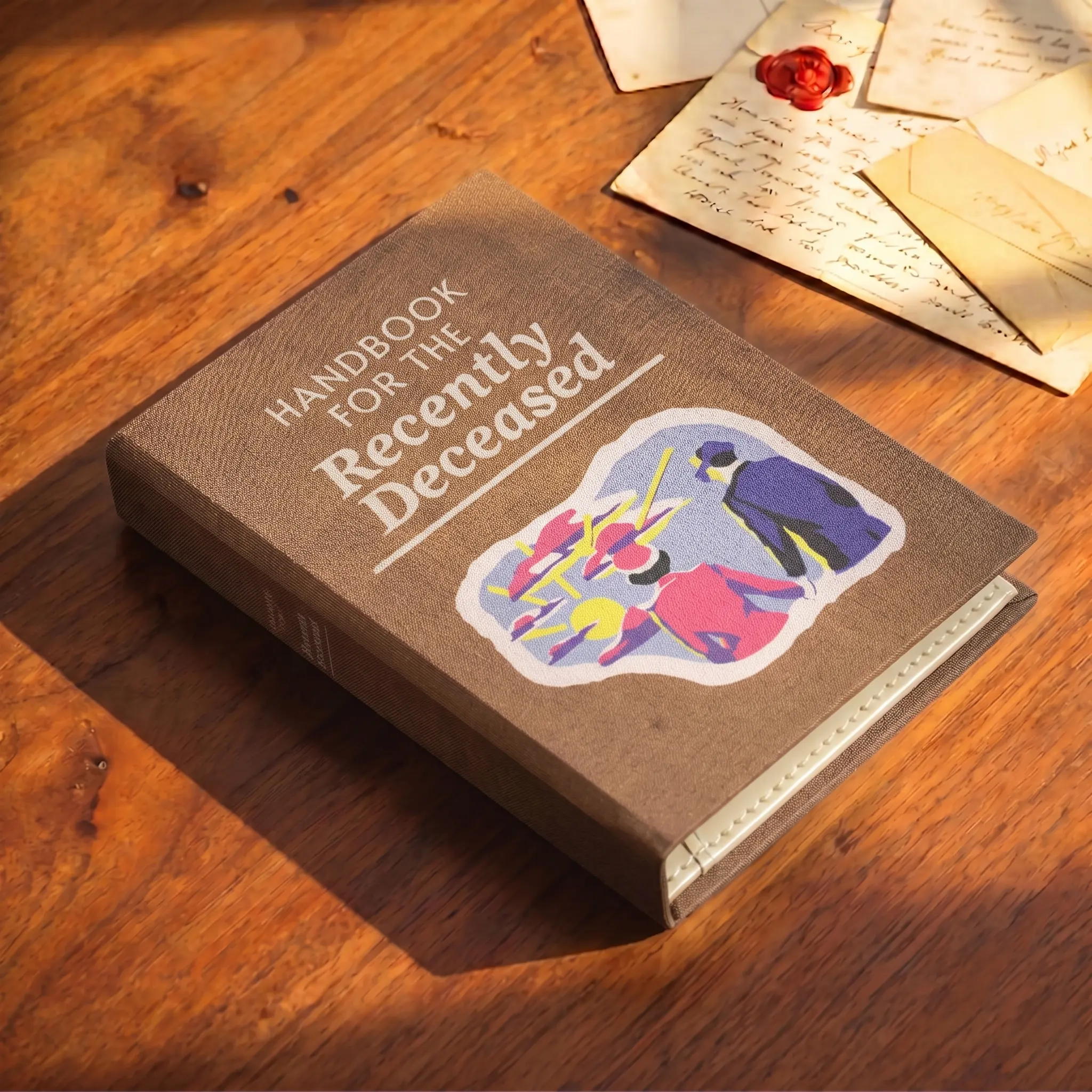 The Handbook for The Recently Deceased Book Wallet, Book-Shaped Card Holder, Hardcover-Style Wallet with 4 Card Slots & Coin Pocket, Gift for Book Lovers