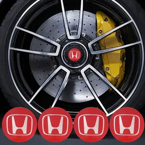 4pcs 56MM Emblem Car Wheel Center Cap Hub Covers Sticker For Honda Odyssey Spirior CR-V Civic HR-V City Accord Fit Pilot Auto Decorate Accessories