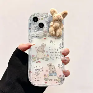 Rabbit 3D Case For Samsung Galaxy A13 A06 A22 A04 A03 A23 A73 F16 M16 M55 M14 M35 M15 A24 A31 A20 A30 A33 A21S A71 M34 M54 Cover