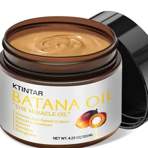 Natural Raw Batana Oil for Hair Growth, Unrefined & Organic Dr Sebi Hair Growth Oil From Honduras, Prevents Hair Loss, Eliminates Split Ends, Enhances Thickness 4.23 Fl Oz