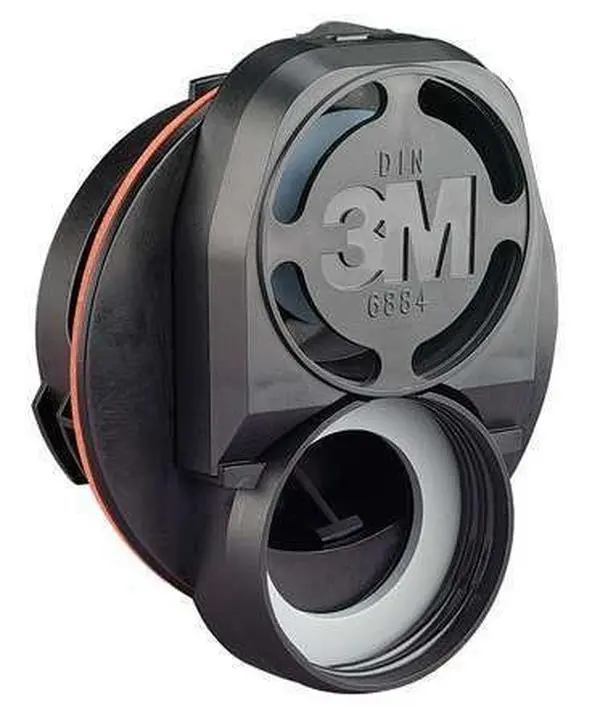 3M 142-6884 ESD Adapter Assembly, Black 3m 6884 Accessory for Use with 6000 Series Respirator (Household Appliance Part)