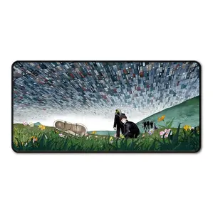 Extra Large Chainsaw Mousepad - Anti-Slip Rubber Base Gamer Deskmat, Anime Accessories