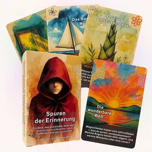 German Story Exploration Oracle Card Set, Tarot Series, 50 Cards for Self-Reflection and Inner Dialogue, Personal Growth and Spiritual Awakening