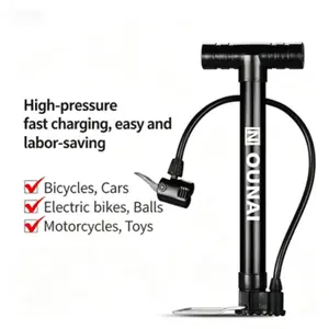 Mini Multi-Functional Bicycle Air Pump, Universal Nozzle, Portable Handheld, Inflate Bicycles, Basketballs, Footballs, Easy to Use