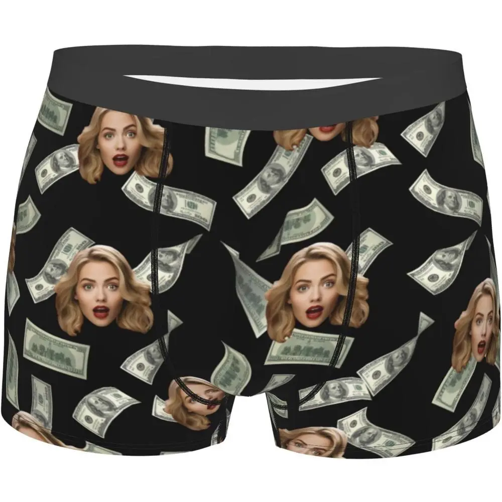 Custom Underwear Custom Boxers With Face for Boyfriend Personalized Boxers for Men Customized Gifts for Mother's Day Gift|Men Size S-4XL, 01