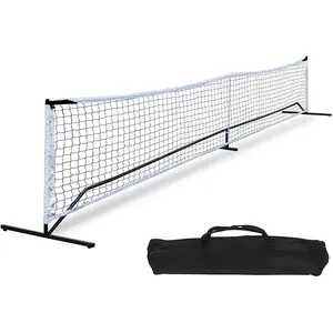 22FT Portable Multi-Sports Net Set with Outdoor Steel Frame Stand, All-Weather Design, Easy Setup, Carrying Bag for Pickleball, Tennis