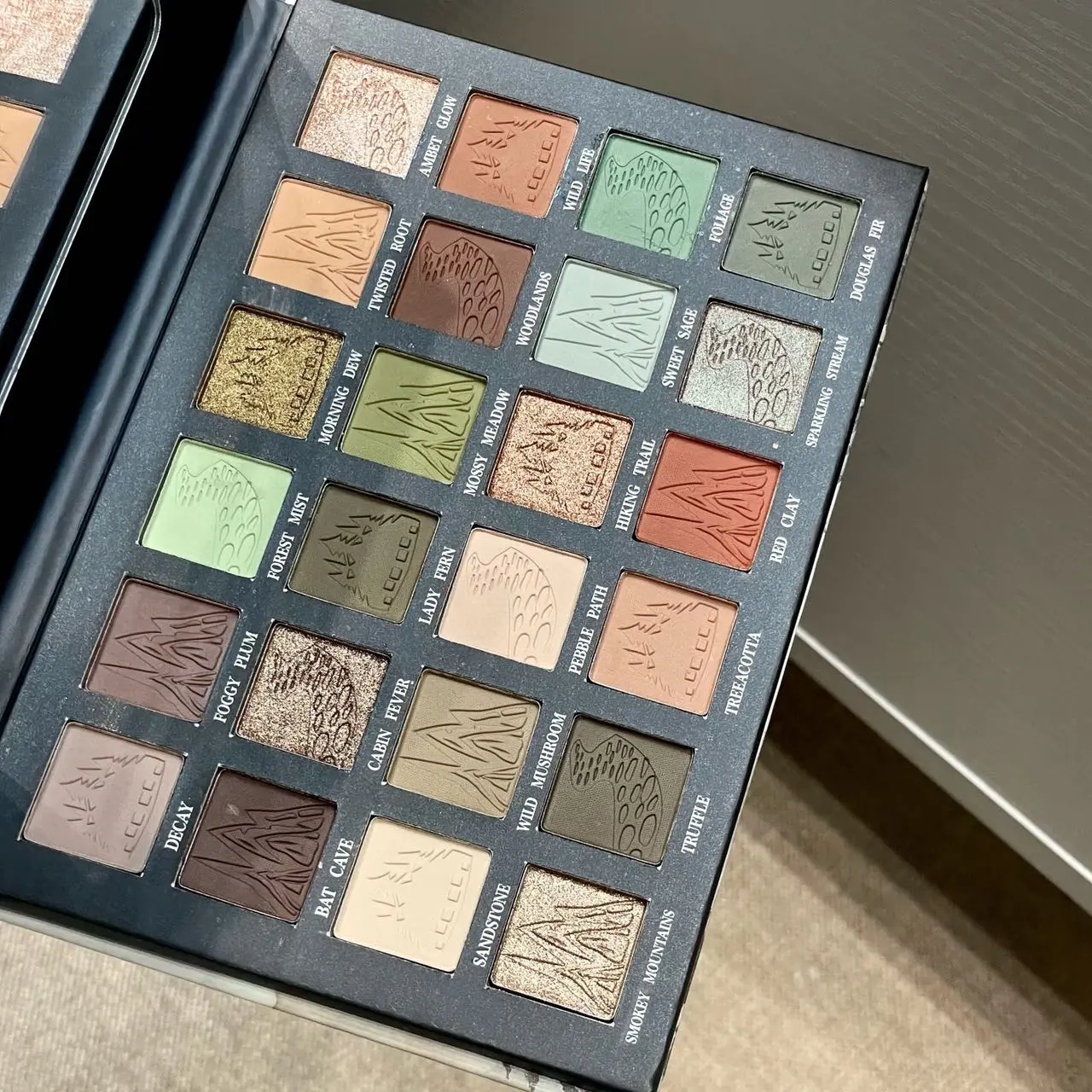 24 color forest brown reflection eye shadow plate