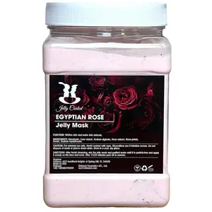 Egyptian Rose Jelly Mask Powder with Mixing Bowl & Tools Set, Facial Mask for Spa Use, All Skin Types