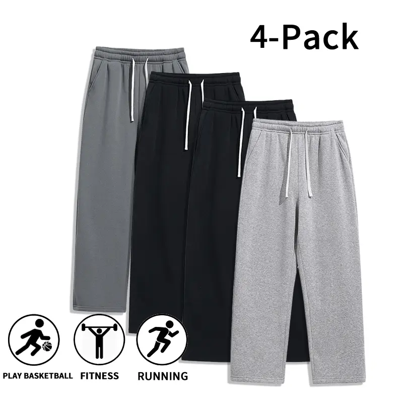 4 Pack Fall & Winter Styles Men’s All Day Sweatpants — The only pants you need for basketball, gym, and lazy days (optional 4 pack and 2 pack)