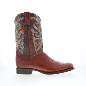 Dingo Ranger DI-131 Mens Brown Extra Wide Leather Cowboy Western Boots
