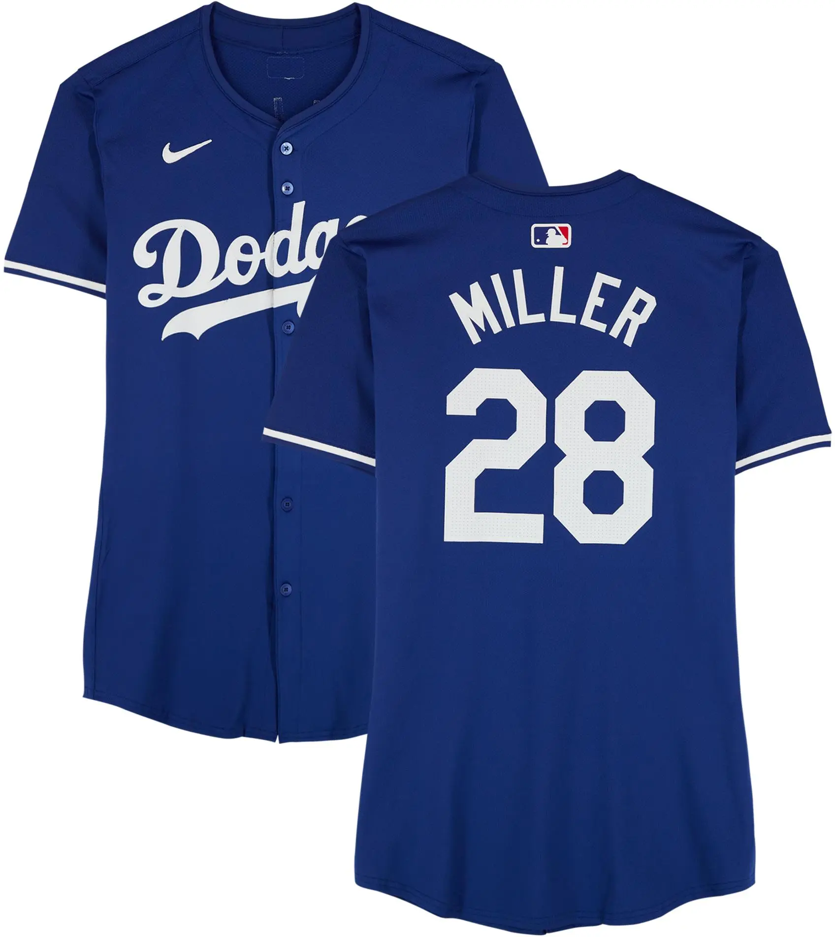 Bobby Miller Los Angeles Dodgers Player-Issued #28 Blue Jersey from the 2024 MLB Season - Fanatics Authentic Certified