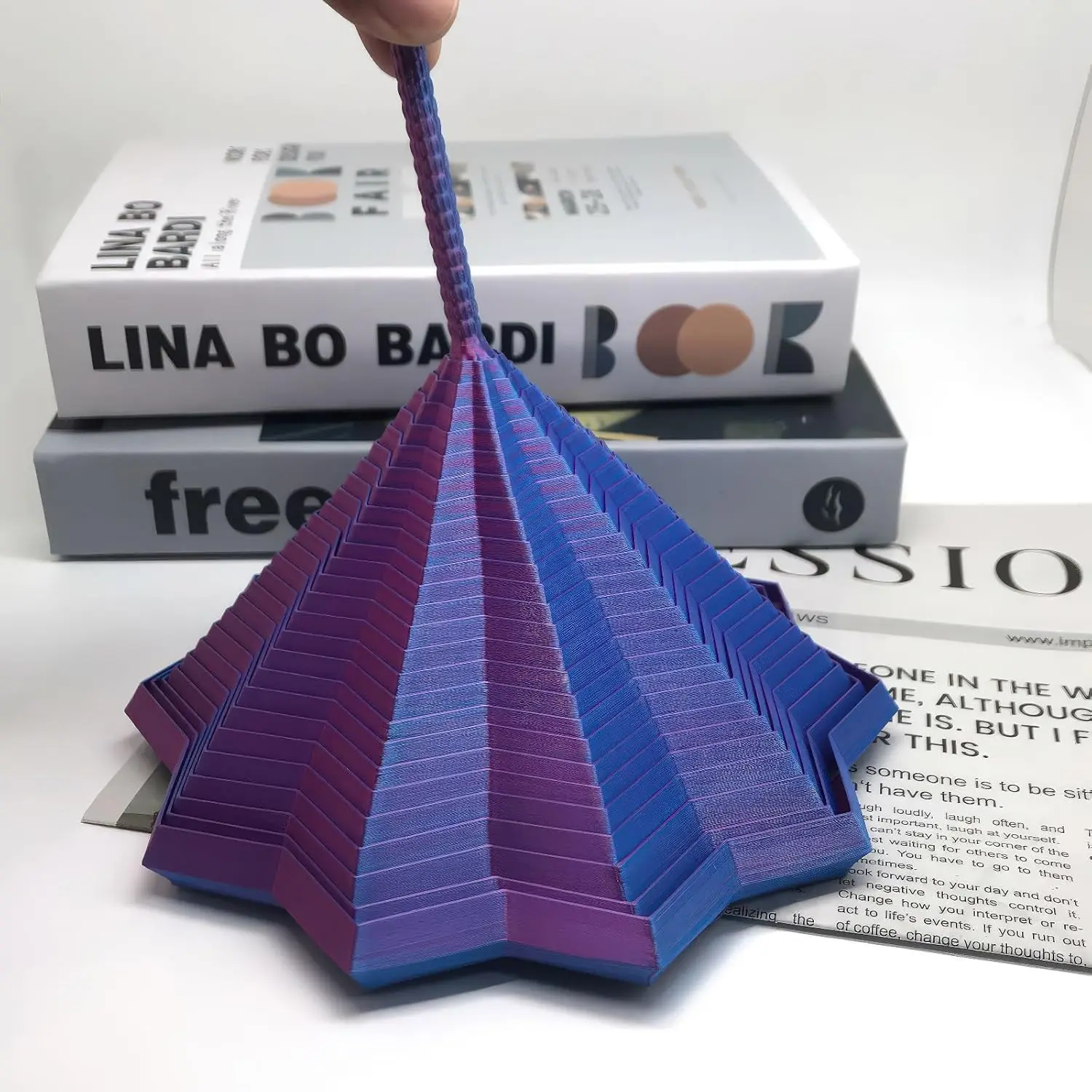 3D Printed Expanded Sensory Fidget Star with Handles Colorful Fractal Fidget Whirling Spiral Star Shaped Toys for Stress Relief  Hypnotic Visual Patterns & Satisfying ASMR Sounds | Stress Relief Toy