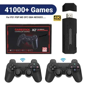 New X2 Plus Gaming Joystick 4K HD Video Game Console 2.4G Dual Wireless Controller Gaming Joystick Suitable for N64/PSP/PS1/GBA