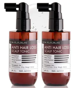 Hair Growth Scalp Tonic 2-Pack – Brewer's Yeast 57% + Caffeine | 2 Month Supply | Biotin + Niacinamide K-Beauty | DermaFactory