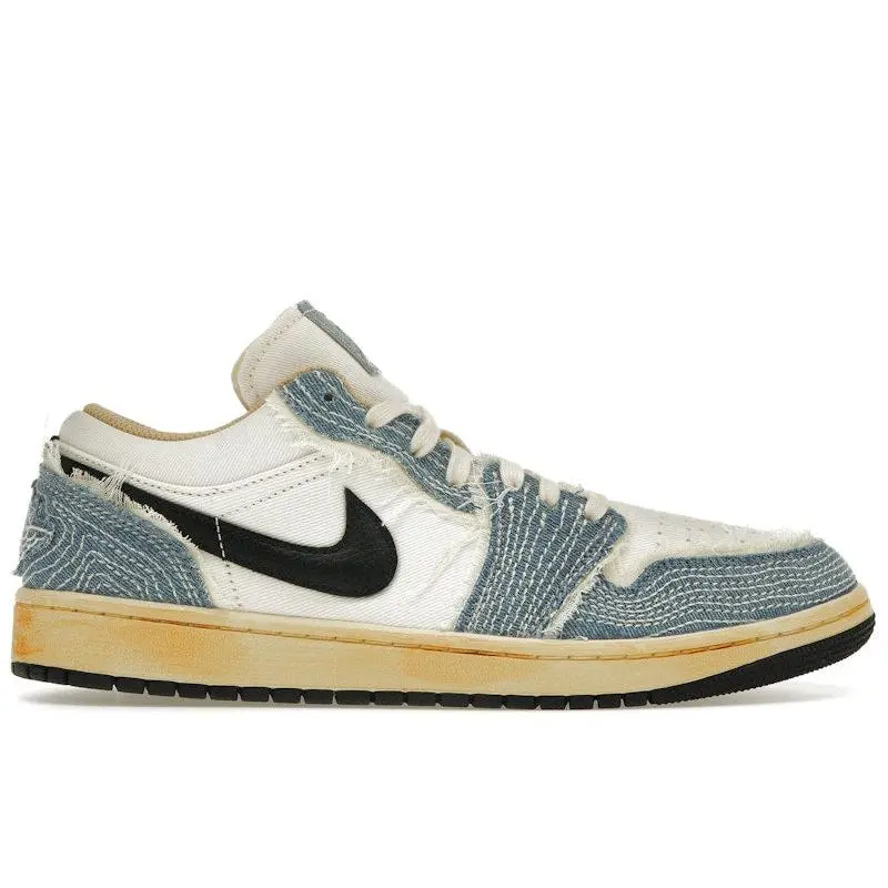 Jordan Men's 1 Low SE WRMK Sashiko Denim Basketball Shoes, from StockX