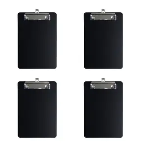 4-Pack Mini Clip Board Set, Compact Plastic Design, Secure Clamps, Ideal for Notes, Invoices, Student & Office Use, Portable & Practical