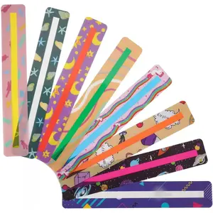 32 count Guided Reading Highlight Colored Overlays Cute  Bookmarks Help with Dyslexia for  and Teaching Supplies (8 Colors)