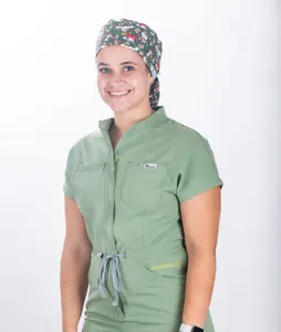 Melody Ponytail Scrub Cap with Satin Lined