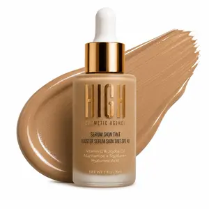 High Cosmetic Agency Booster Serum Skin Tint SPF 40 | Tinted Moisturizer with Niacinamide, Hyaluronic Acid & Vitamin C | Lightweight Buildable Coverage | Broad Spectrum SPF 40 | Tan Sanvia Medium Neutral