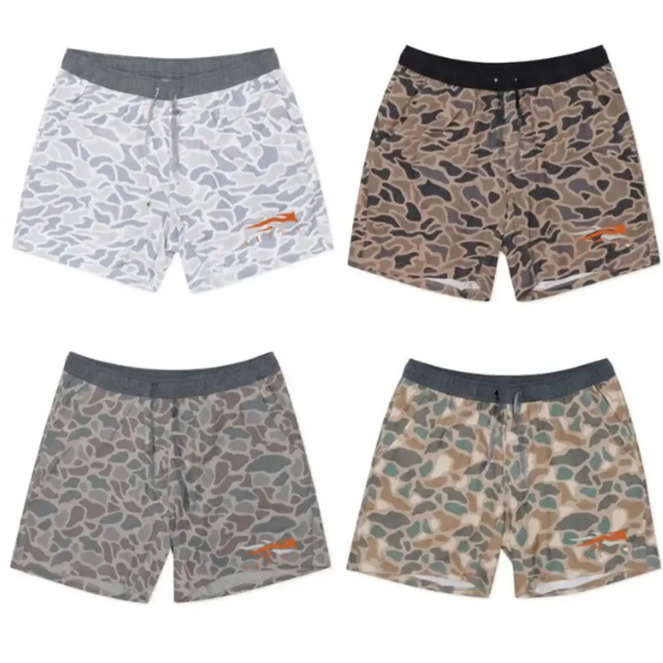 Sitka Camo Workout Shorts for Men, Deer Hunting Athletic Shorts, Quick Dry Running Shorts with Inner Liner, Fitness Gear
