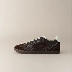 OLD ORDER Turbo Lite Women’s Casual Sneakers, Walnut Brown Retro Low-Top Fashion Shoes, Flat Sole Everyday Sneakers, New 2026