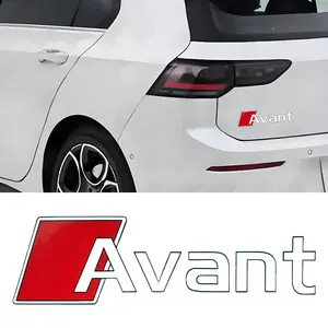 4PCS/SET Car Stickers Avant Car Badge Logo Decorative Stickers Suitable for Audi A3 A4 A5 A6 A7 A8 Q3 Q5 Q7
