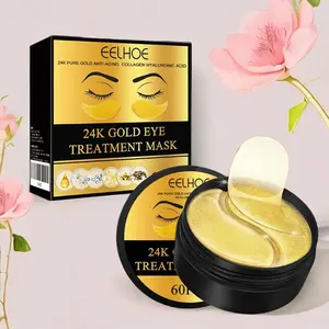 24k Gold Eye Mask, Eye Treatment Mask, Moisturizing Eye Care Mask, 1/2 Boxes Eye Lifting Mask, Eye Care Product for Women & Men, Skin Care Product for Daily Use