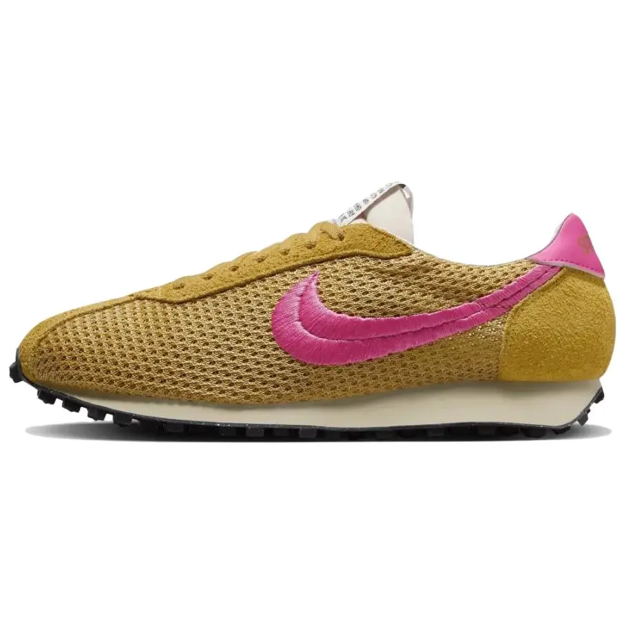 Stussy x Nike Roshe Run LD-1000 Low-Top Running Shoes for Men and Women with Breathable Comfort and Gold-Pink Design Trending Shoes, House White Official Shoes to Get / Maison Mihara Activewear