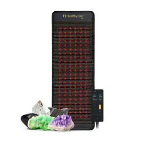 HealthyLine Jet Series PEMF Far Infrared Gemstone Heating Mat with Red Light Therapy for Enhanced Recovery & Wellbeing