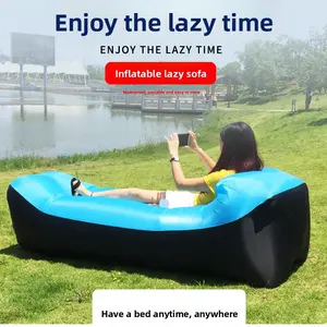 Outdoor Inflatable Sofa Folding Inflatable Sofa Music Festival Double Portable Air Bed Pillow Recliner