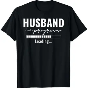 Husband In Progress Engaged Engagement Announcement Married T-Shirt