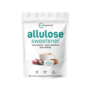 Micro Ingredients Allulose Sweetener, 300 Packets , Zero Calorie