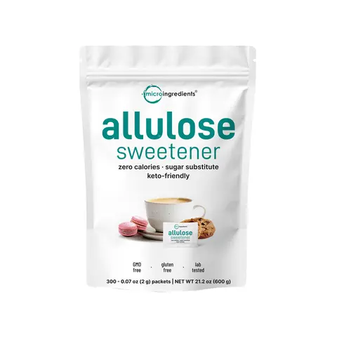 Micro Ingredients Allulose Sweetener, 300 Packets , Zero Calorie